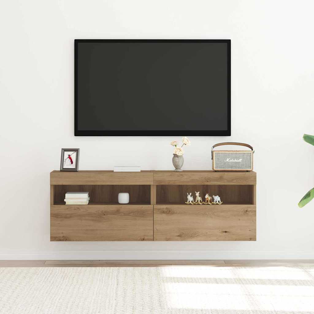 TV vægskab 2 stk. artisan eg Konstrueret træ