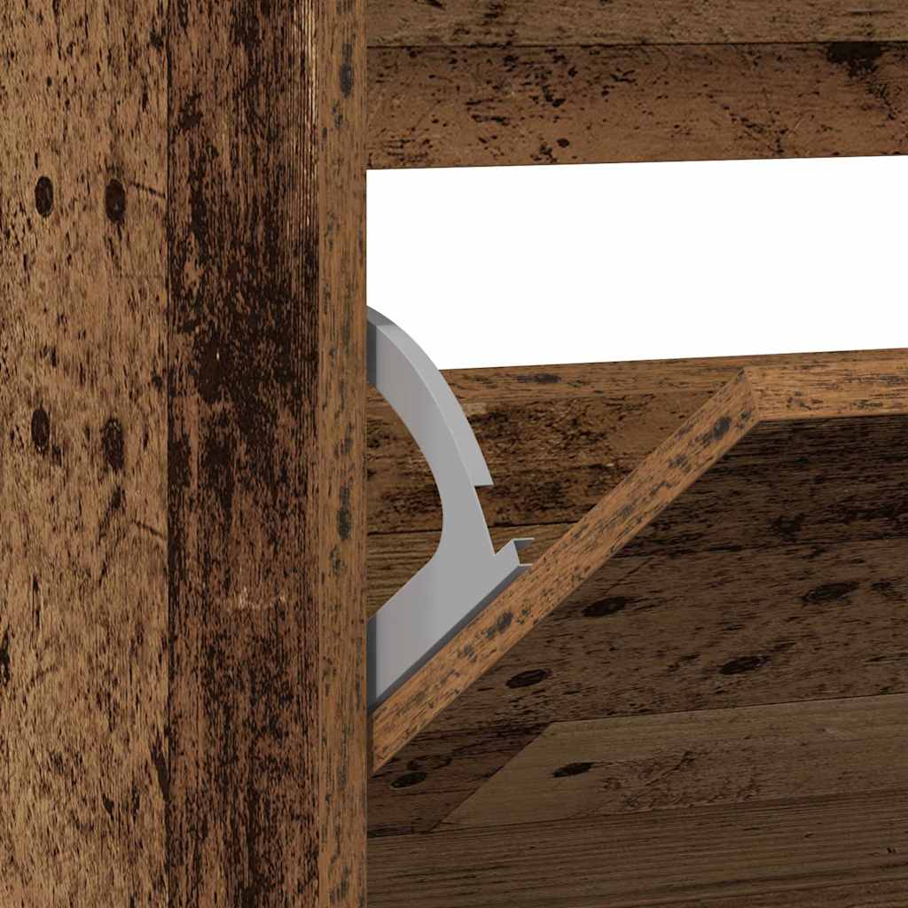 Sko skab 80 x 21 x 87,5 cm Konstrueret træ Gammelt træ