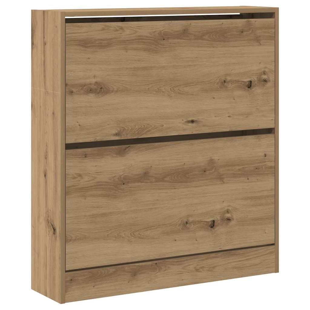 Sko skab 80 x 21 x 87,5 cm Konstrueret træ Røget eg