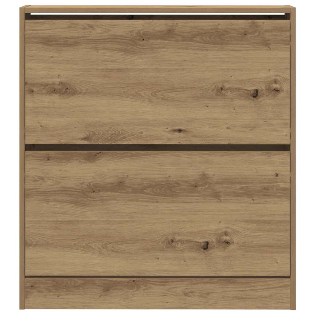 Sko skab 80 x 21 x 87,5 cm Konstrueret træ Røget eg