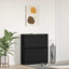 Sko skab 80 x 21 x 87,5 cm Konstrueret træ Sort eg