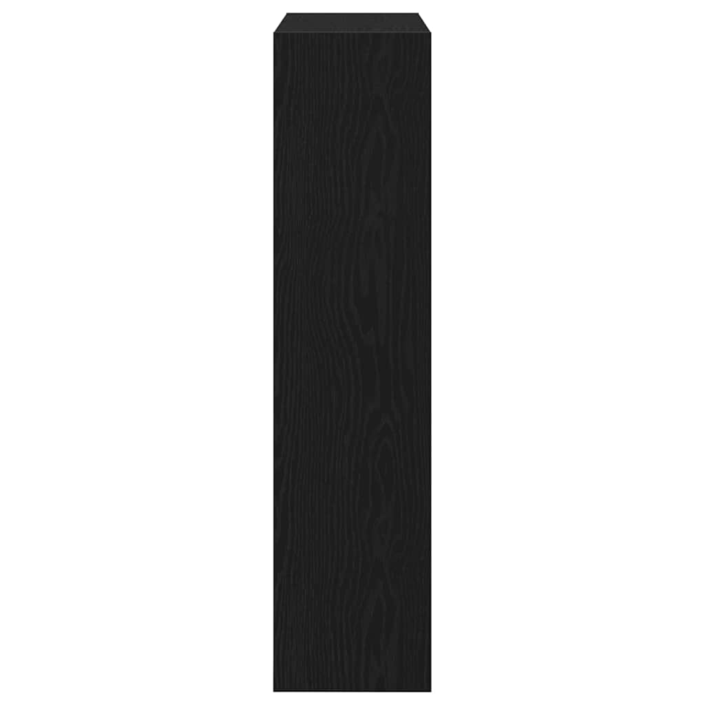 Sko skab 80 x 21 x 87,5 cm Konstrueret træ Sort eg