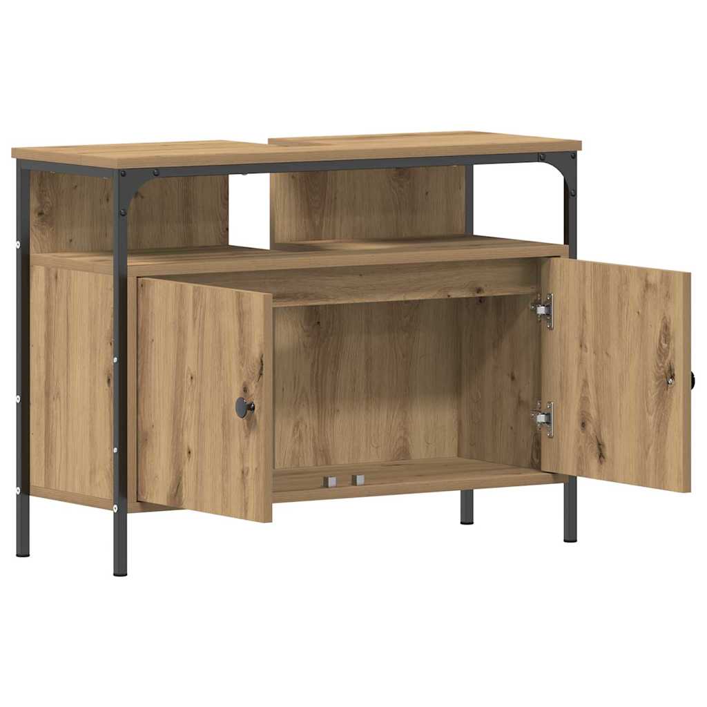 Spejlskab Artisan Egetræ 60 x 16 x 60 cm Konstrueret træ