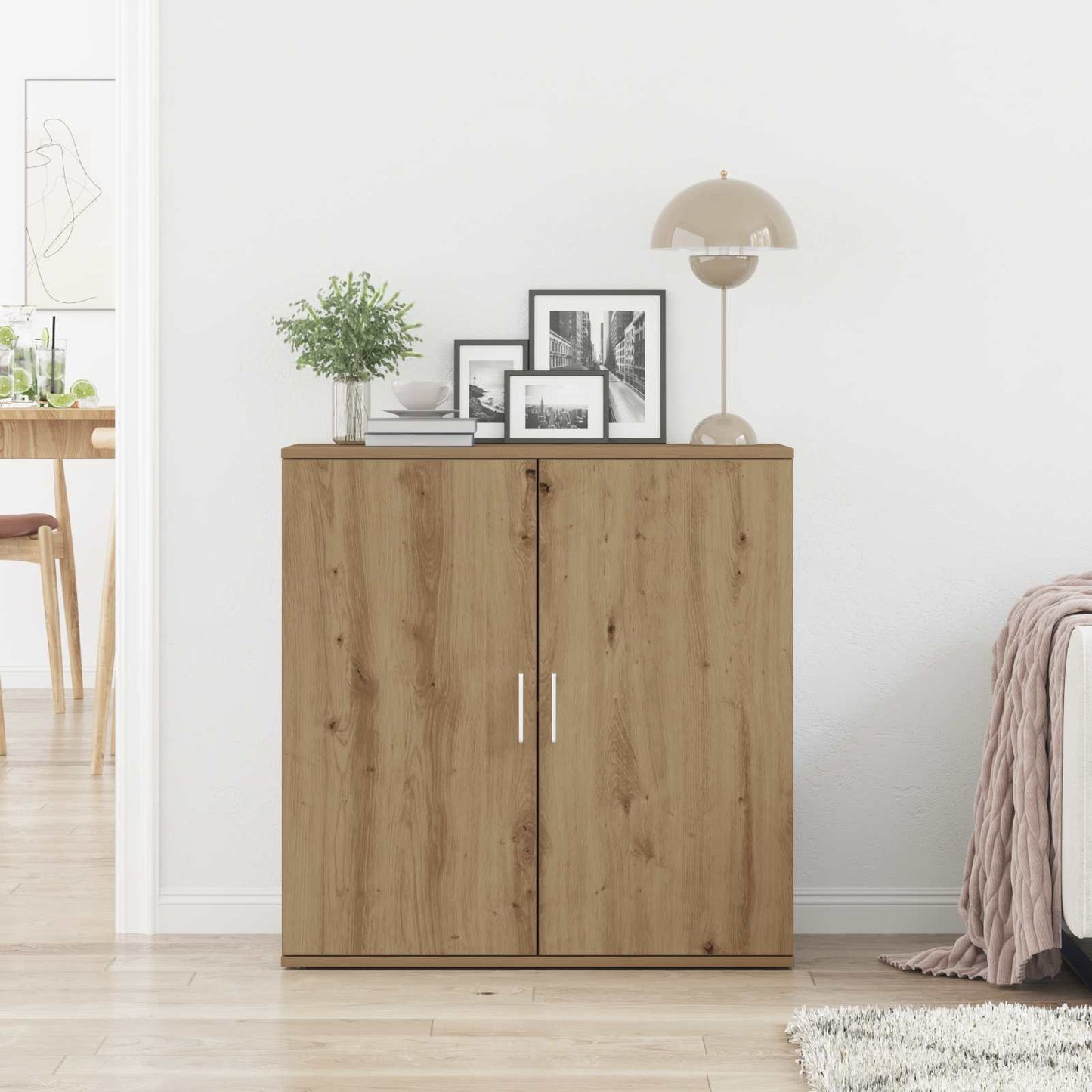 Sideboard Artisan Egetræ 79 x 38 x 80 cm Konstrueret træ