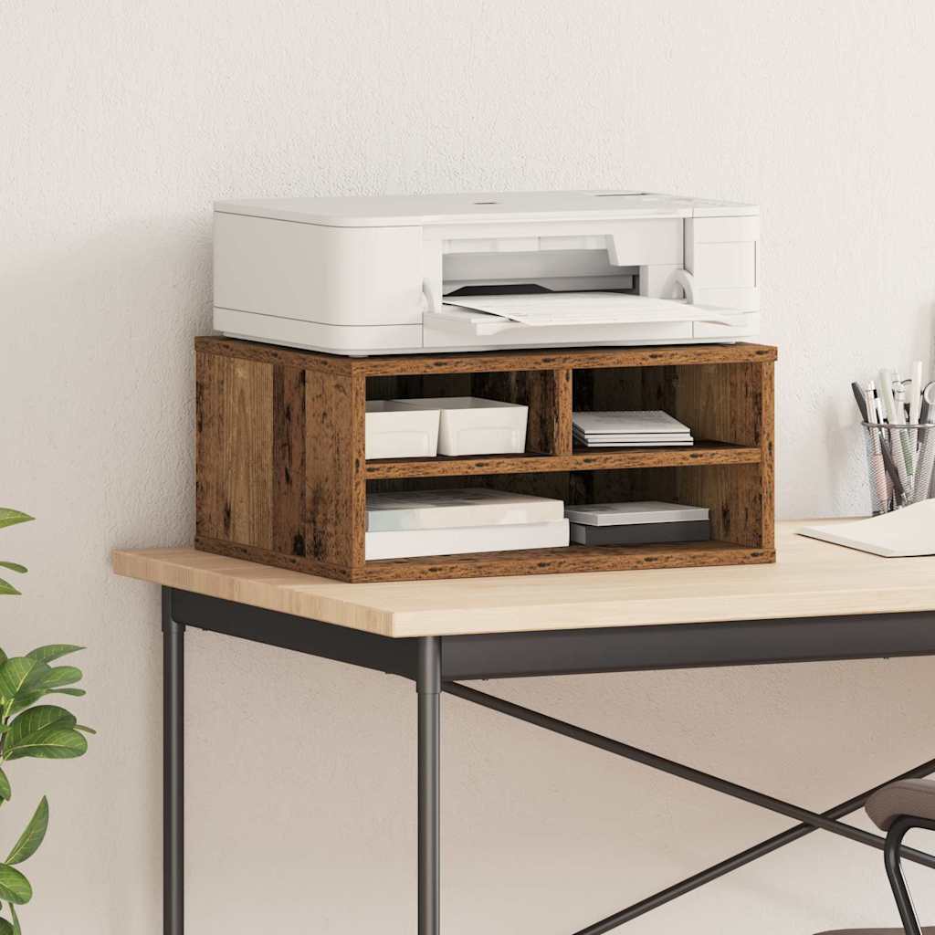Printerstand Gammelt træ 49 x 40 x 22,5 cm Konstrueret træ
