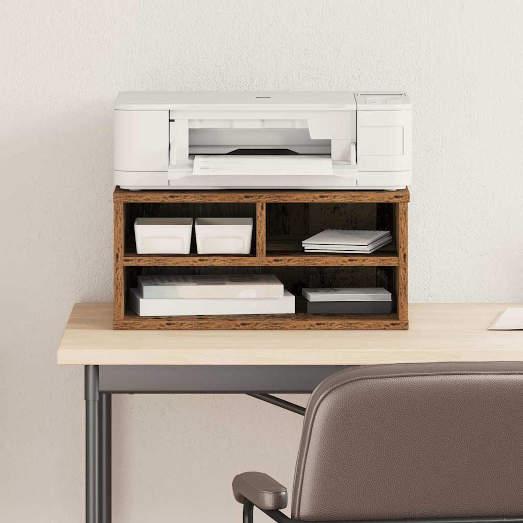 Printerstand Gammelt træ 49 x 40 x 22,5 cm Konstrueret træ