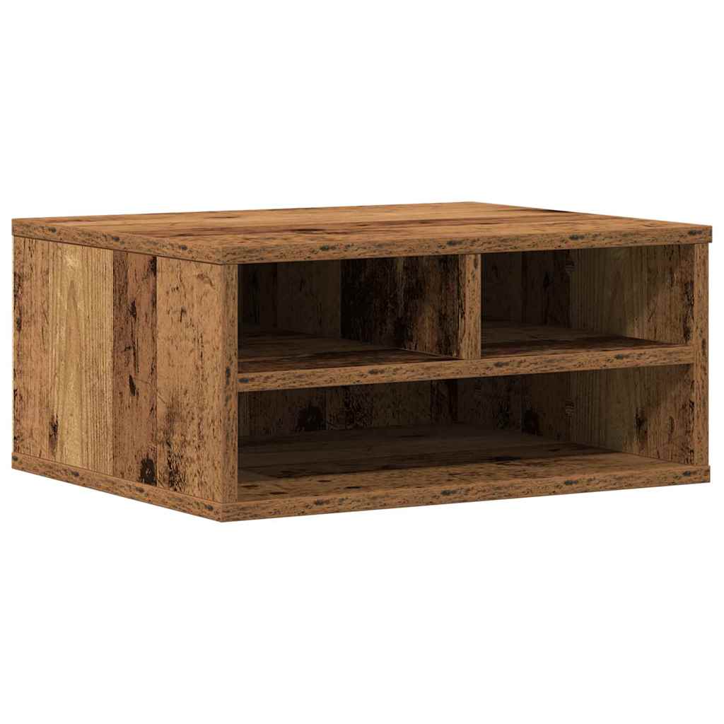 Printerstand Gammelt træ 49 x 40 x 22,5 cm Konstrueret træ