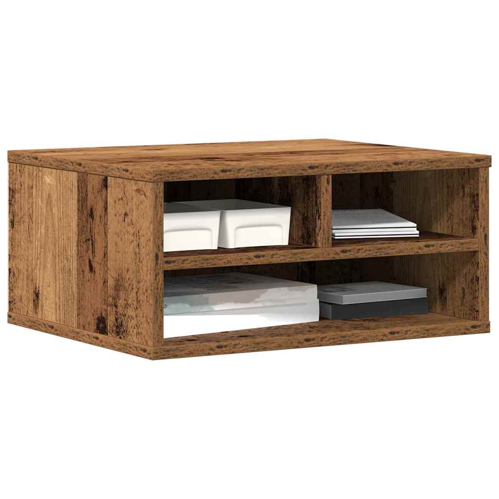 Printerstand Gammelt træ 49 x 40 x 22,5 cm Konstrueret træ
