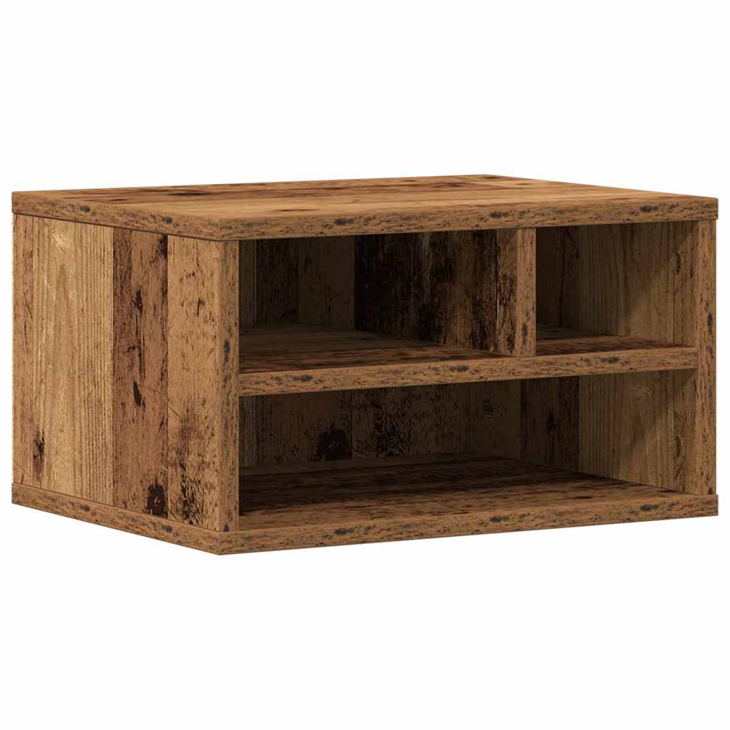 Printerstand Gammelt træ 40 x 32 x 22,5 cm Konstrueret træ
