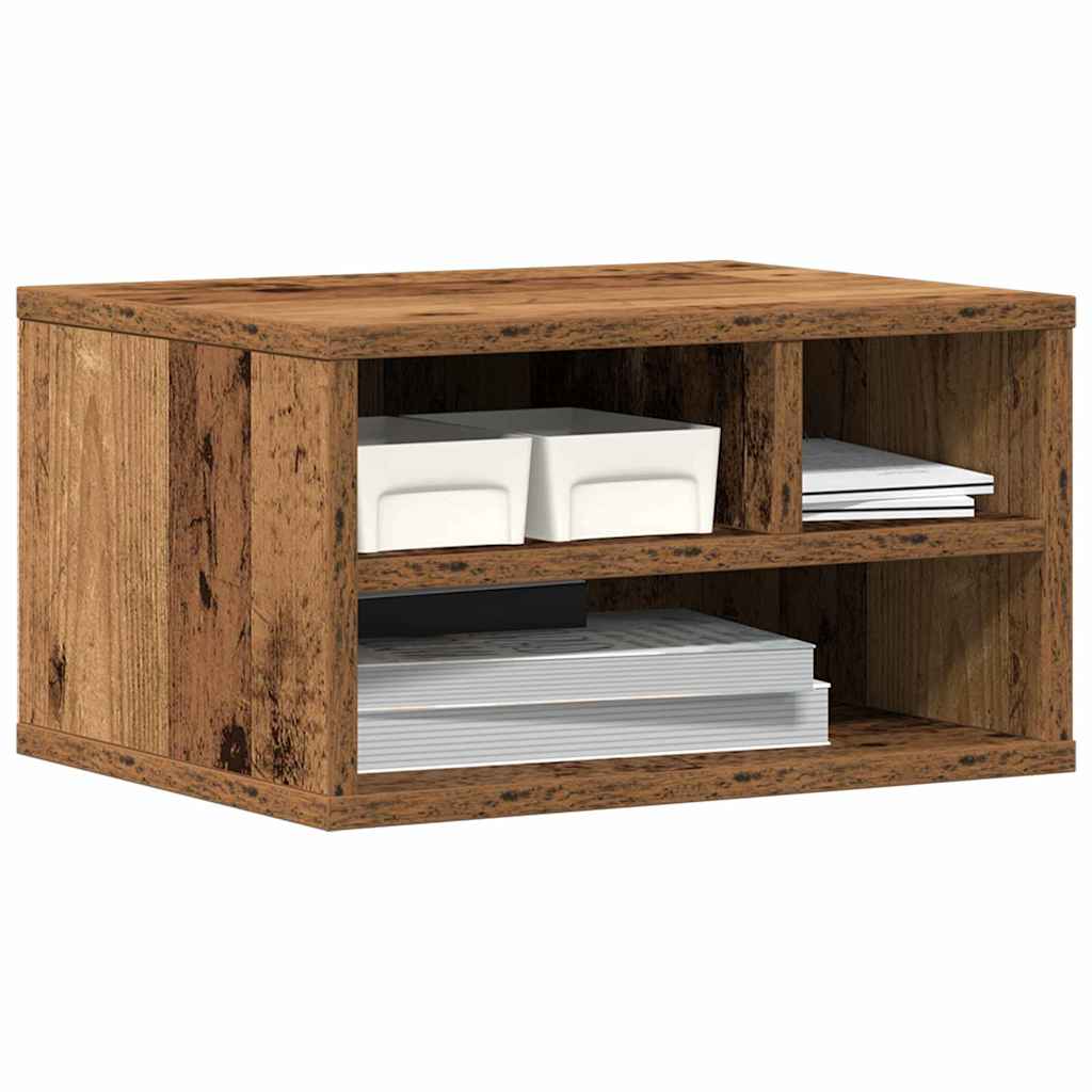 Printerstand Gammelt træ 40 x 32 x 22,5 cm Konstrueret træ