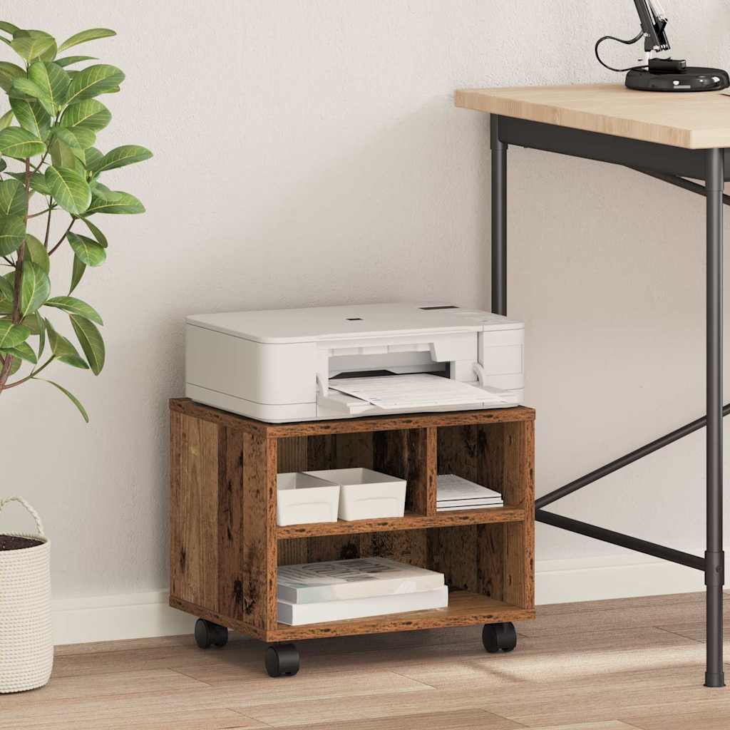 Printerstand Gammelt træ 41 x 32 x 34,5 cm Konstrueret træ