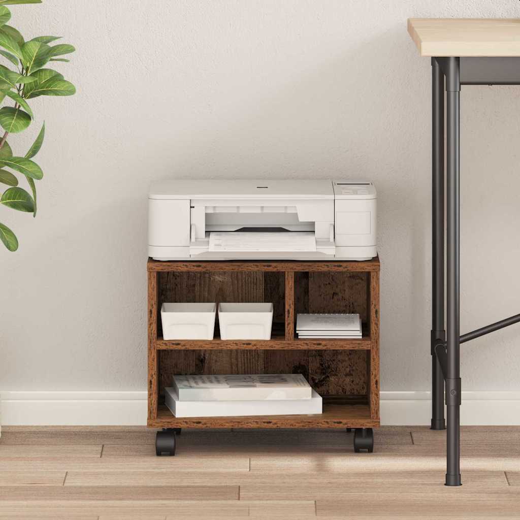 Printerstand Gammelt træ 41 x 32 x 34,5 cm Konstrueret træ