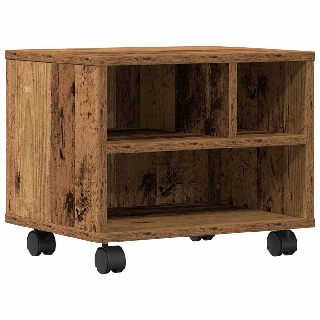 Printerstand Gammelt træ 41 x 32 x 34,5 cm Konstrueret træ