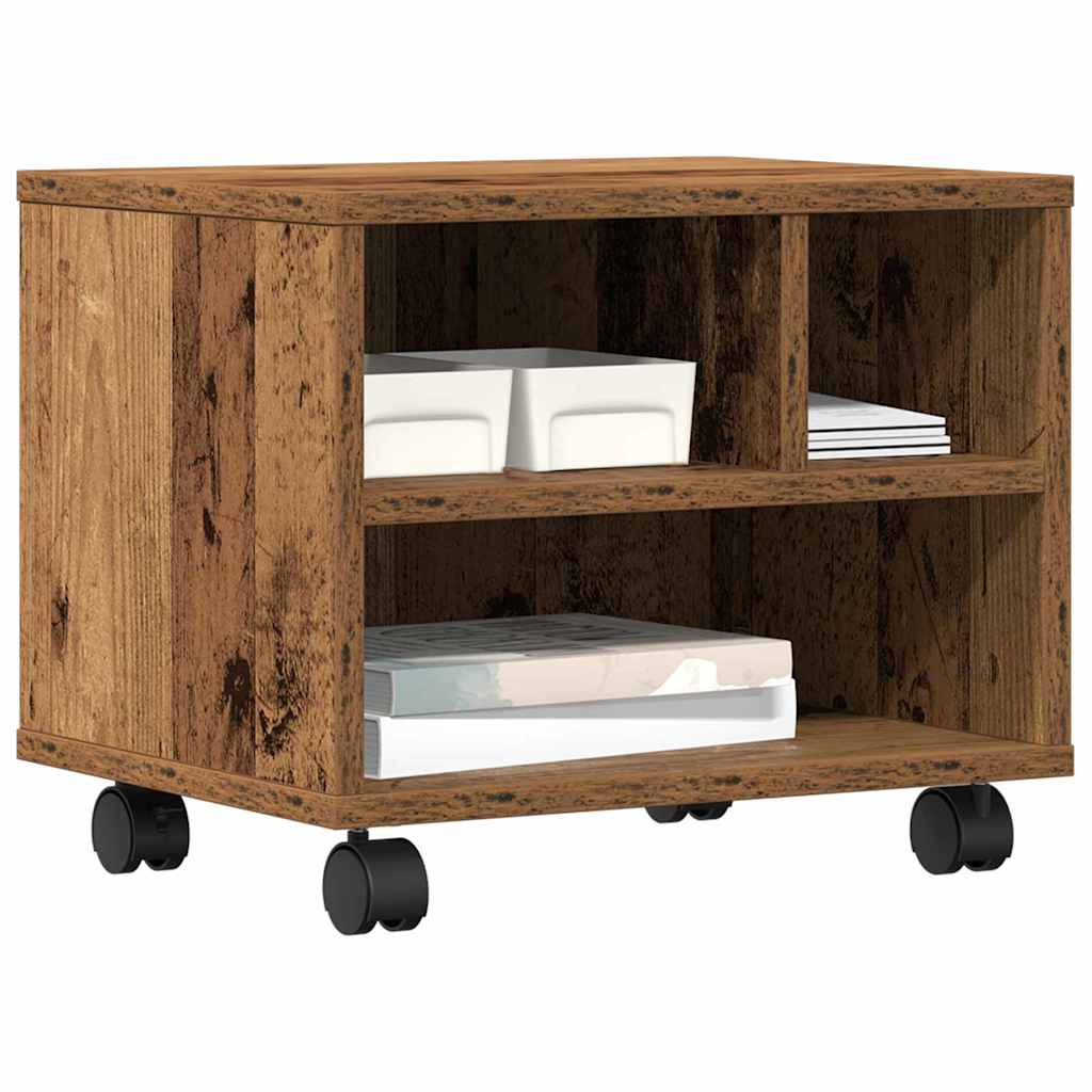 Printerstand Gammelt træ 41 x 32 x 34,5 cm Konstrueret træ
