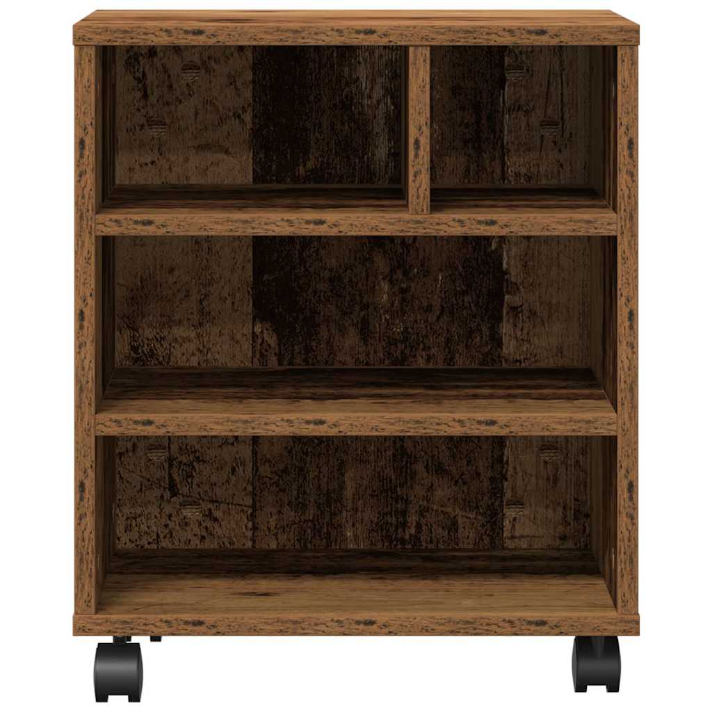 Printerstand Gammelt træ 41 x 32 x 48 cm Konstrueret træ