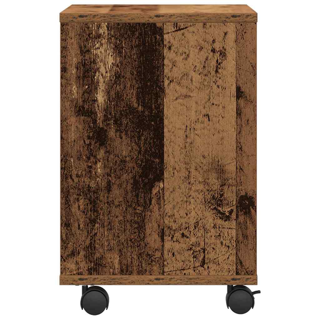 Printerstand Gammelt træ 41 x 32 x 48 cm Konstrueret træ