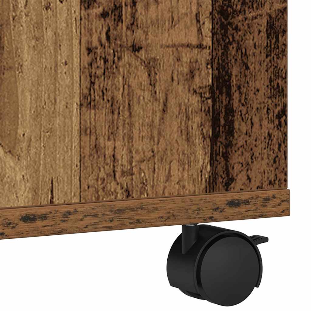 Printerstand Gammelt træ 60 x 50 x 67 cm Konstrueret træ