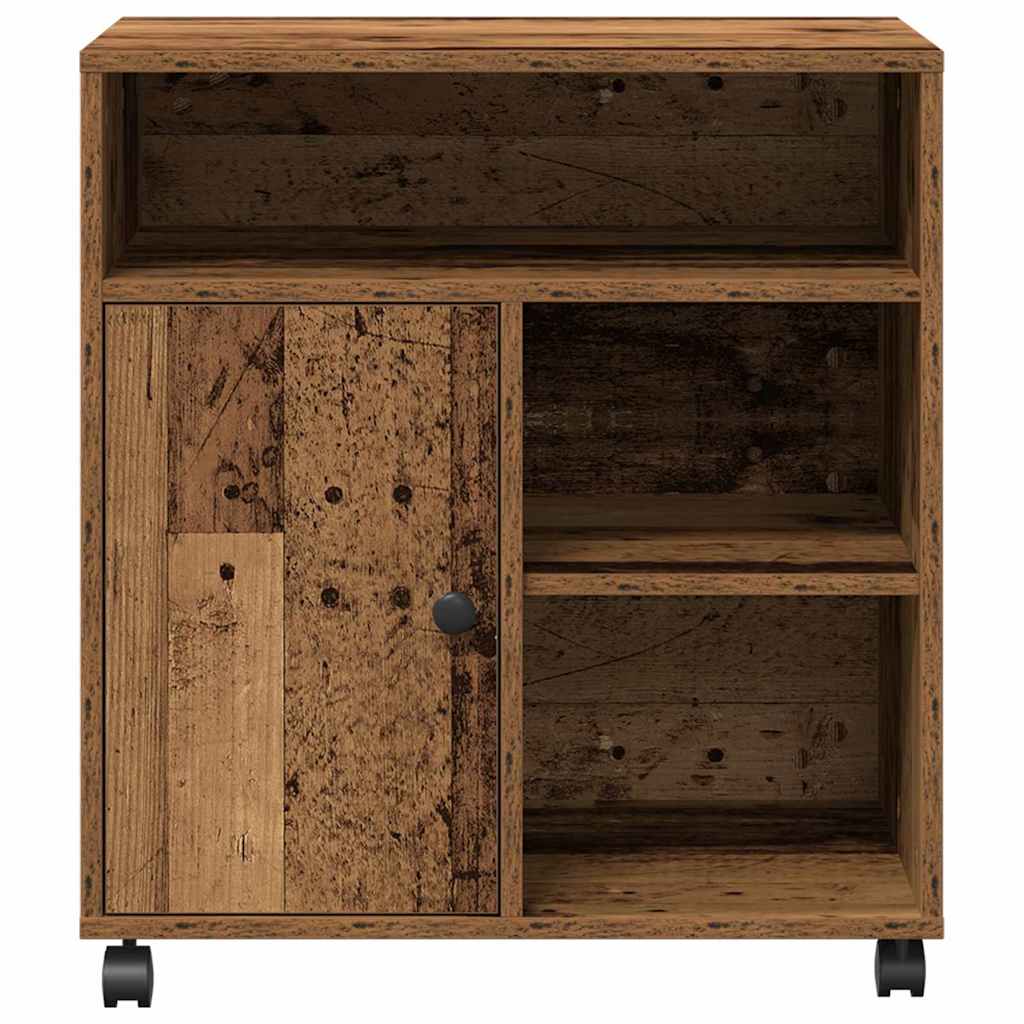 Printerstand Gammelt træ 60 x 50 x 67 cm Konstrueret træ