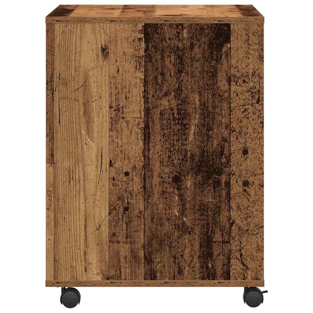 Printerstand Gammelt træ 60 x 50 x 67 cm Konstrueret træ