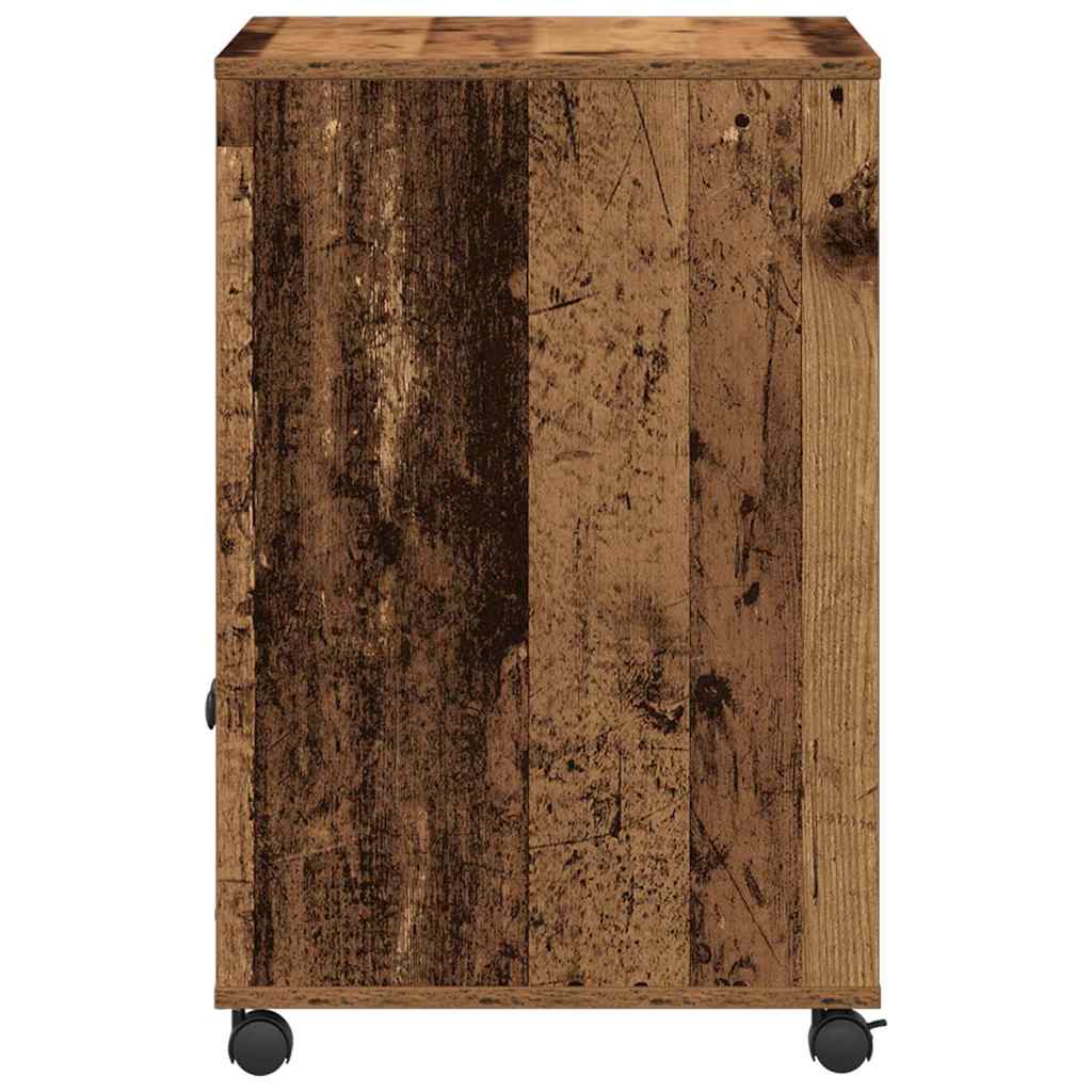 Printerstand Gammelt træ 60 x 48 x 74 cm Konstrueret træ