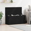 Opbevaringskasse Sort eg 100 x 42 x 46 cm Konstrueret træ