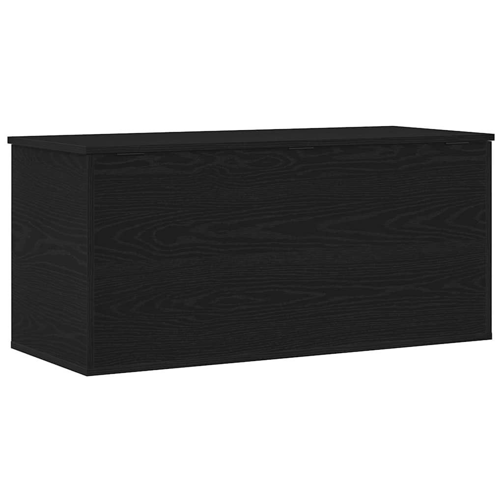 Opbevaringskasse Sort eg 100 x 42 x 46 cm Konstrueret træ