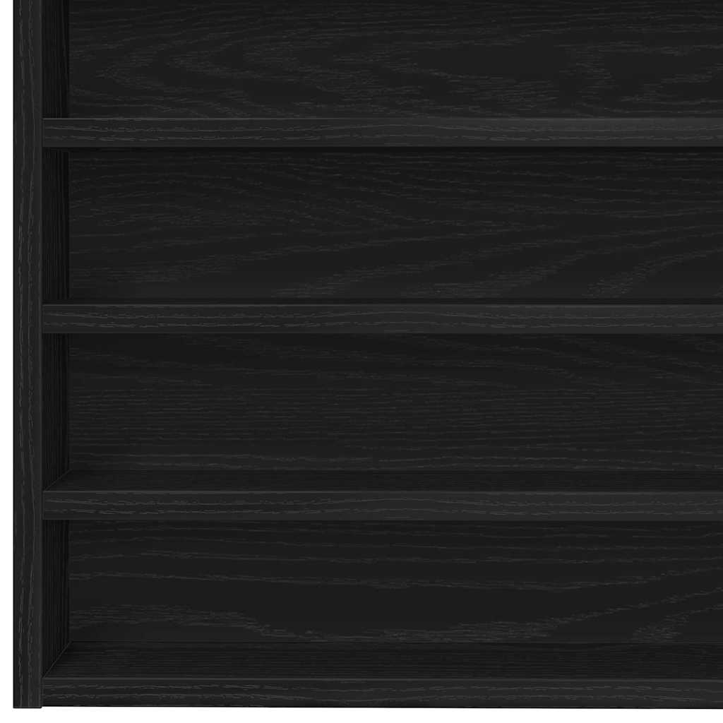 Display Skab Vægmonteret Sort eg 100 x 8,5 x 50 cm