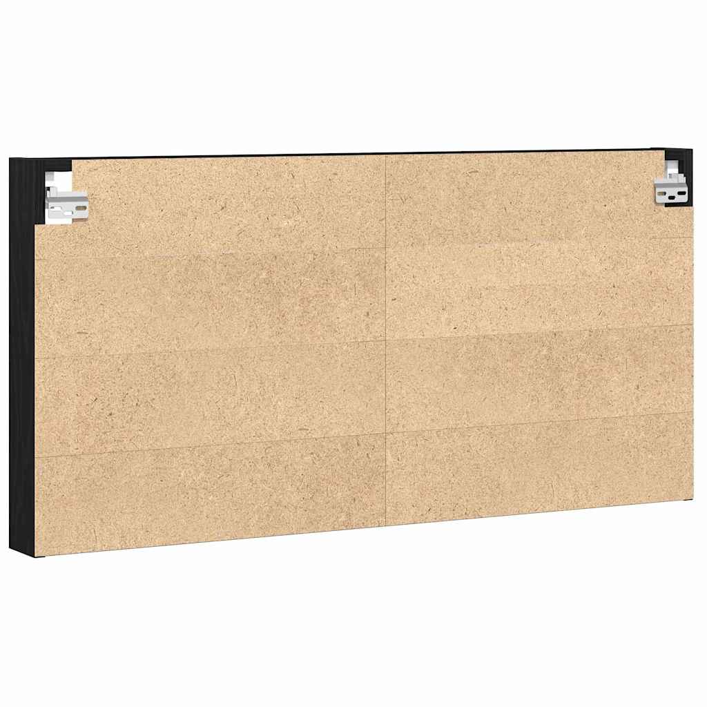Display Skab Vægmonteret Sort eg 100 x 8,5 x 50 cm