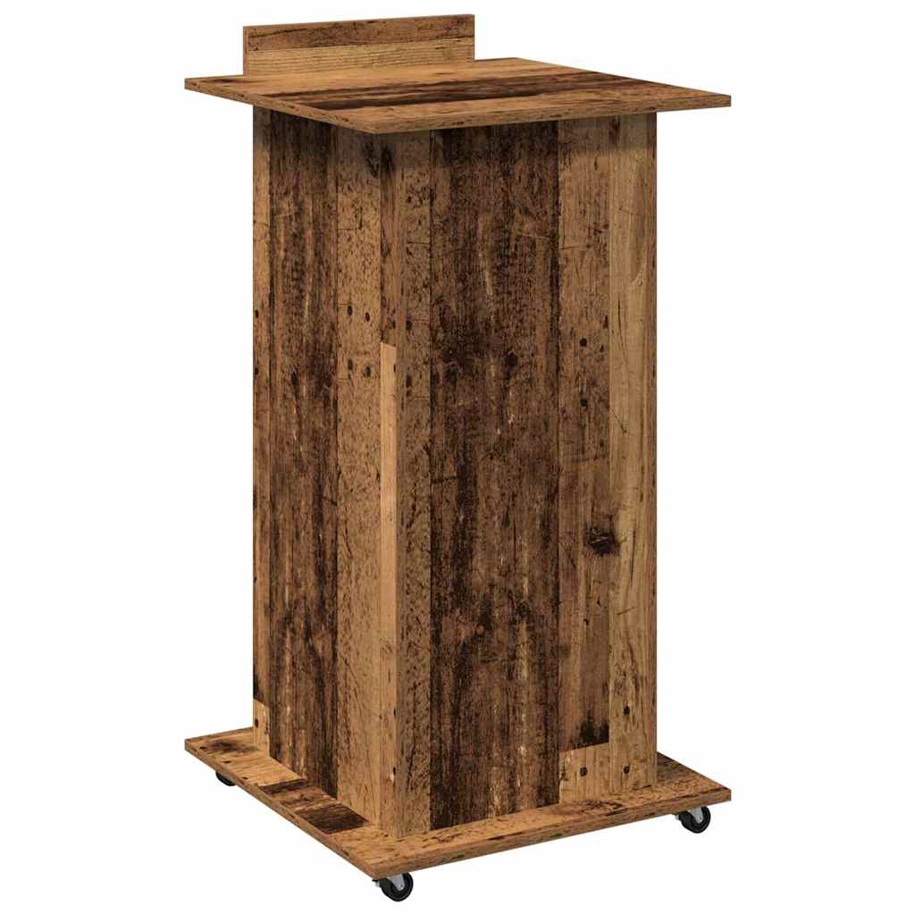 Podium Gammelt træ Konstrueret træ 55 x 55 x 107 cm