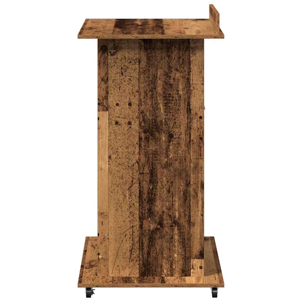 Podium Gammelt træ Konstrueret træ 55 x 55 x 107 cm