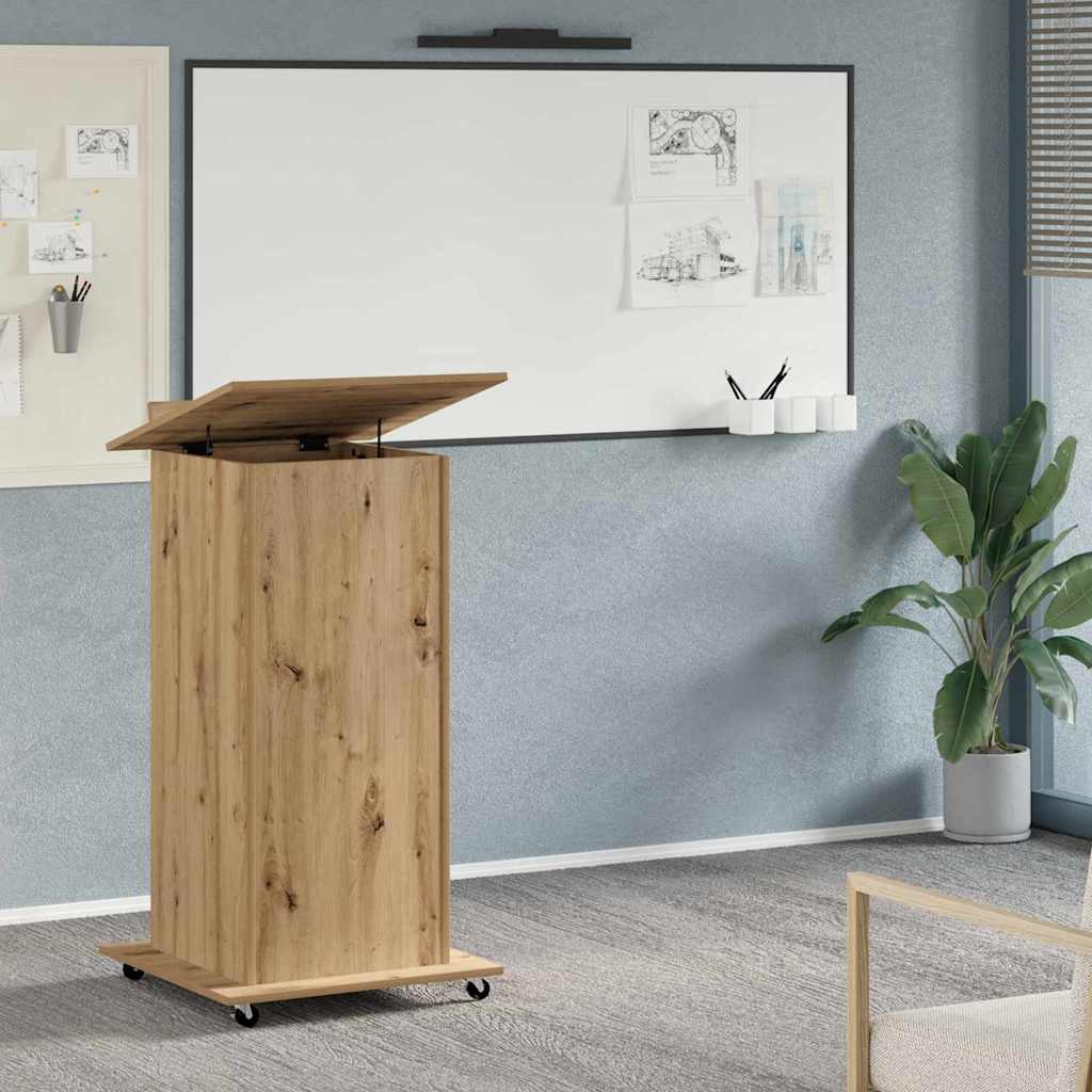 Podium Artisan Egetræ Konstrueret træ 55 x 55 x 107 cm