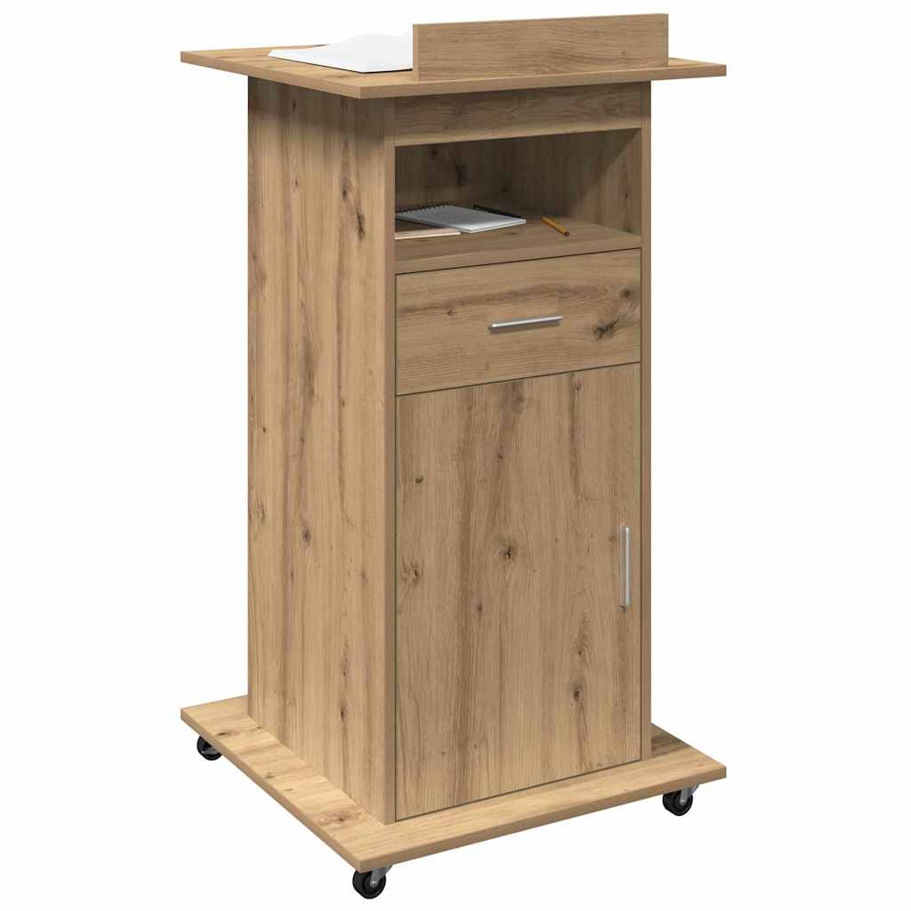 Podium Artisan Egetræ Konstrueret træ 55 x 55 x 107 cm