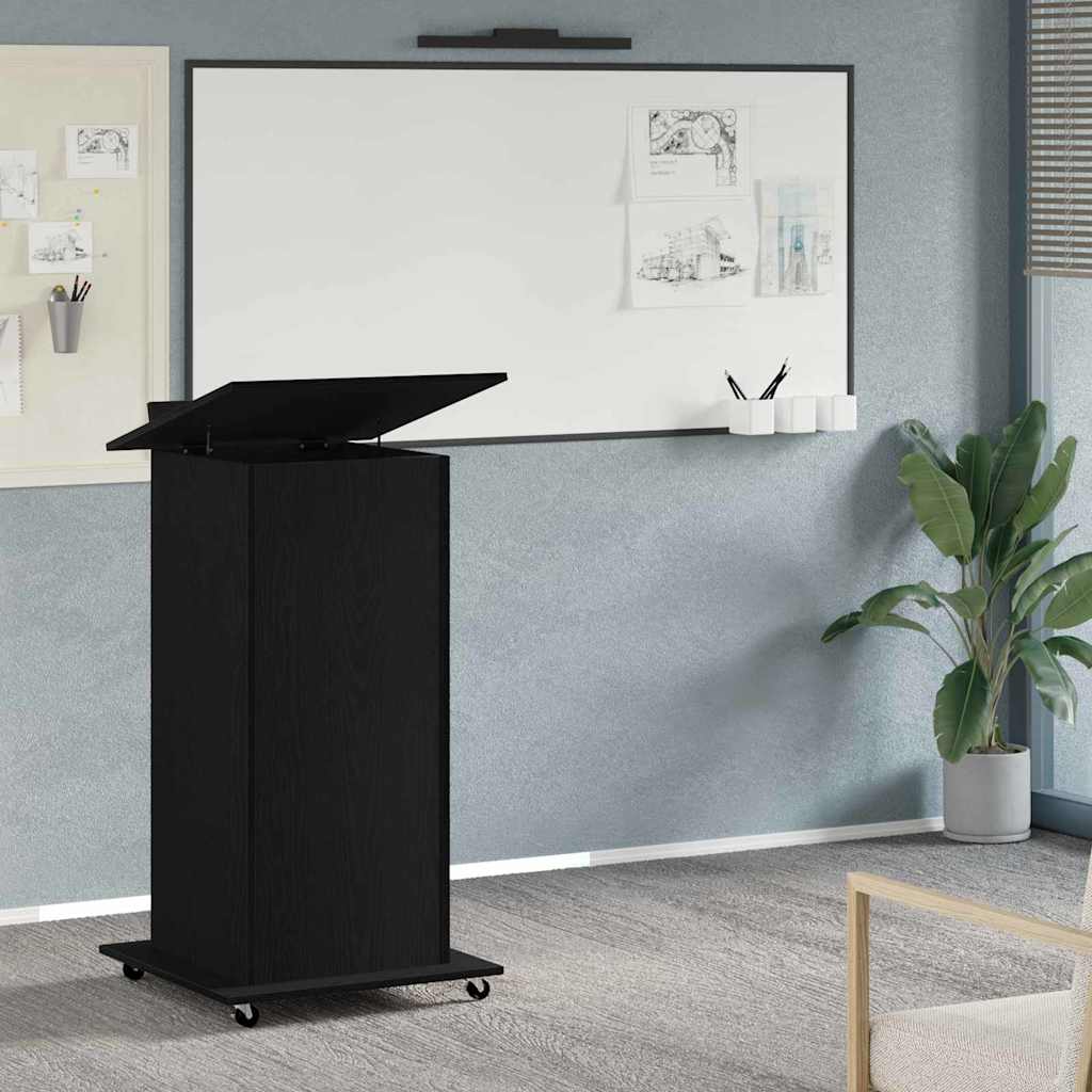 Podium Sort eg Konstrueret træ 55 x 55 x 107 cm
