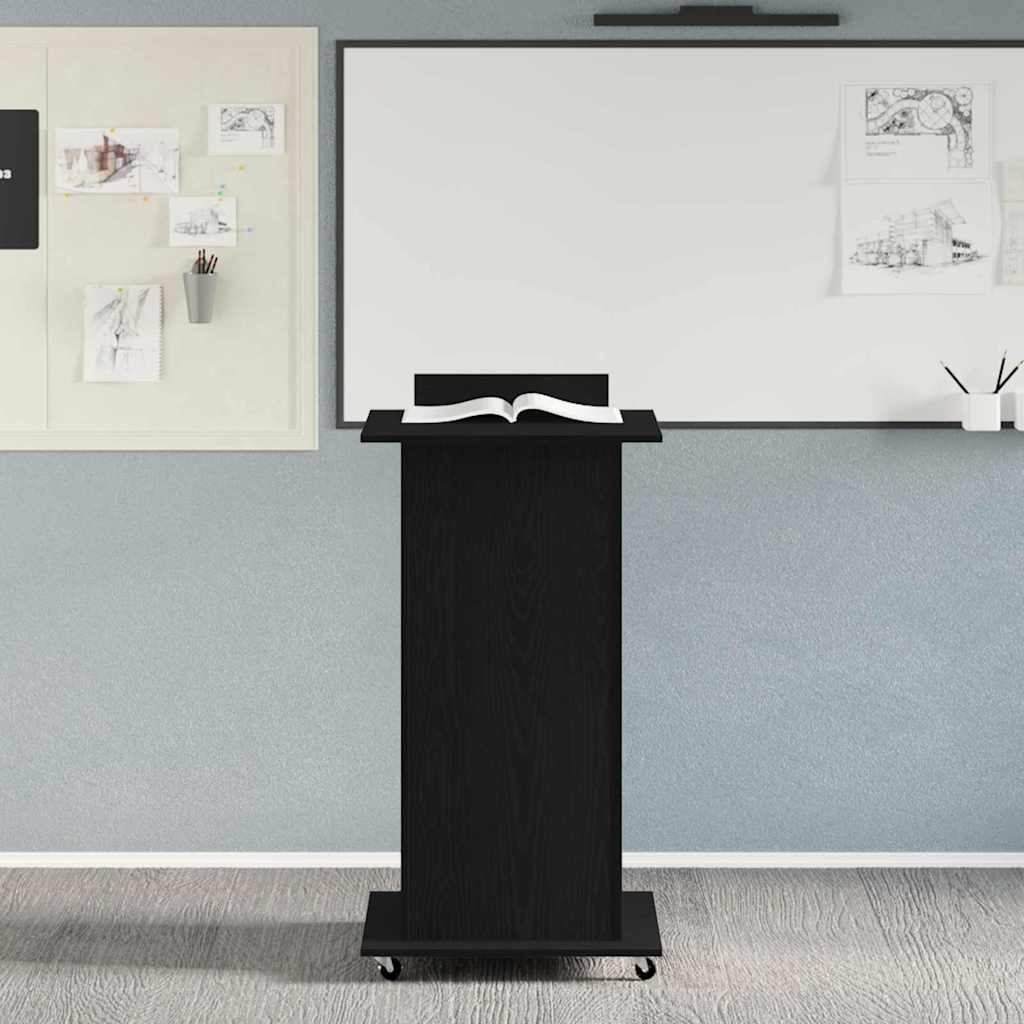 Podium Sort eg Konstrueret træ 55 x 55 x 107 cm