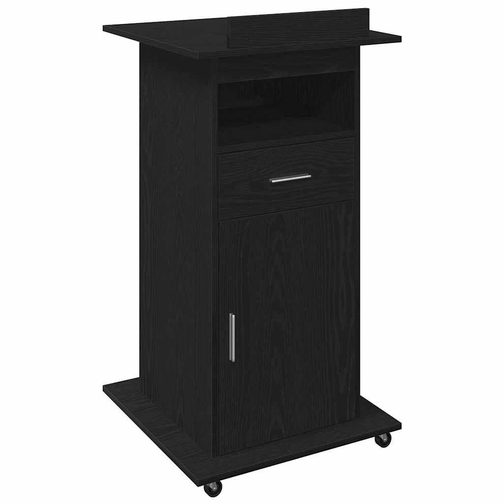 Podium Sort eg Konstrueret træ 55 x 55 x 107 cm