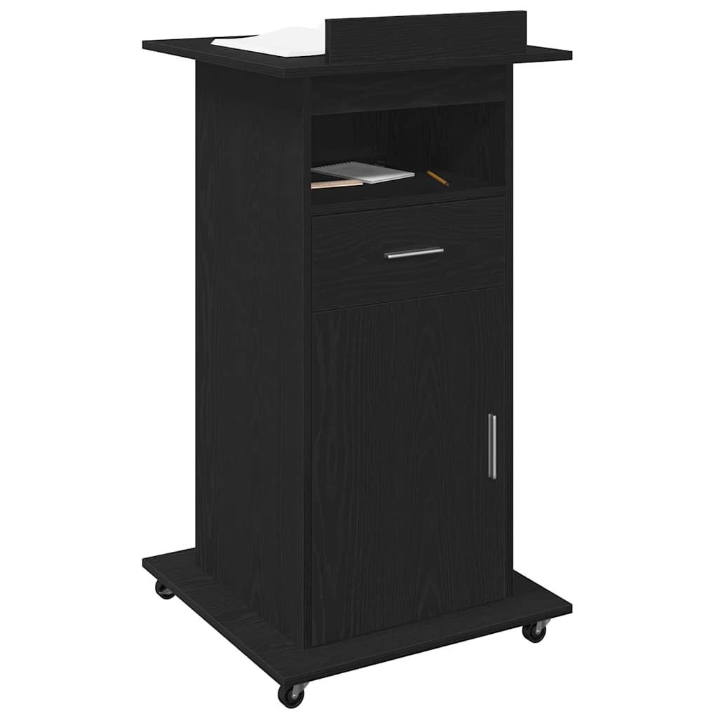 Podium Sort eg Konstrueret træ 55 x 55 x 107 cm