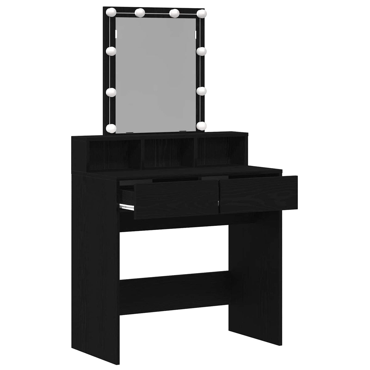 Dressingbord Sort eg 80 x 41 x 144,5 cm Konstrueret træ