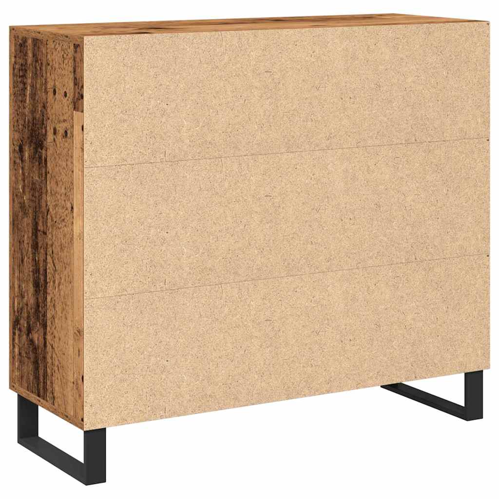 Sideboard Gammelt træ 90 x 34 x 80 cm Konstrueret træ