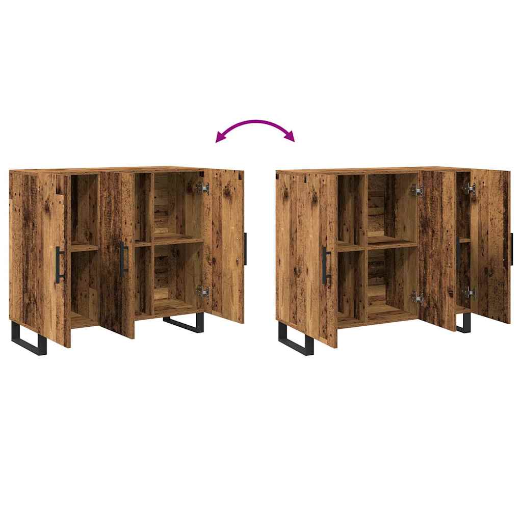 Sideboard Gammelt træ 90 x 34 x 80 cm Konstrueret træ