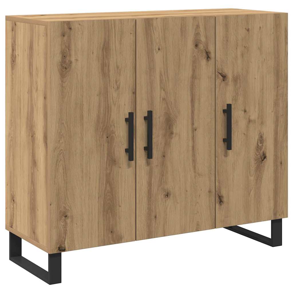 Sideboard Artisan Egetræ 90 x 34 x 80 cm Konstrueret træ