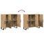 Sideboard Artisan Egetræ 90 x 34 x 80 cm Konstrueret træ