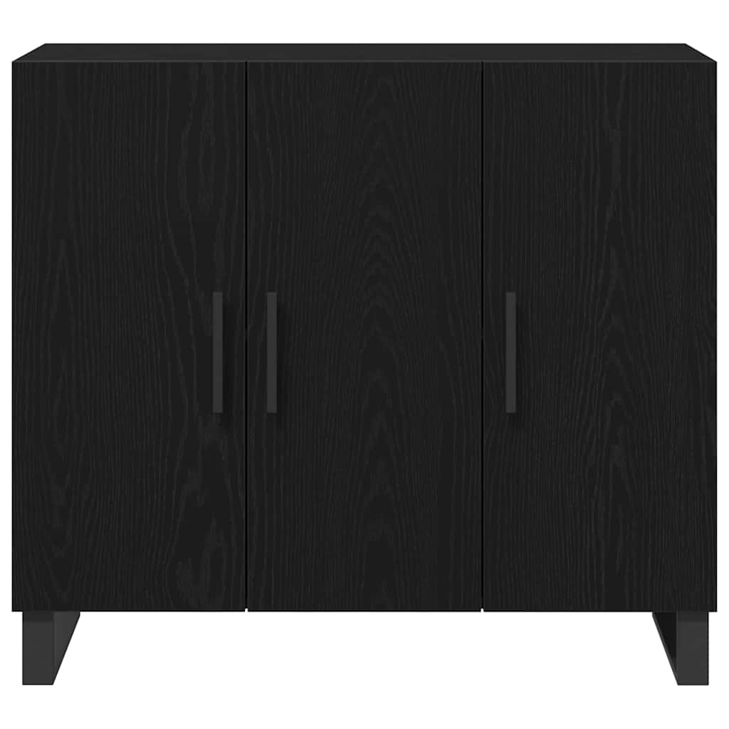 Sideboard Sort eg 90 x 34 x 80 cm Konstrueret træ