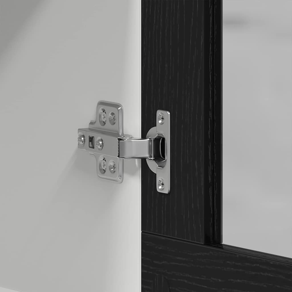 Hængeskab Lyon Sort eg 80 x 31 x 60 cm Konstrueret træ