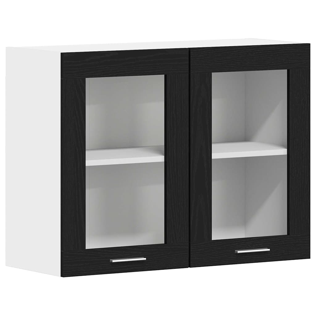 Hængeskab Lyon Sort eg 80 x 31 x 60 cm Konstrueret træ