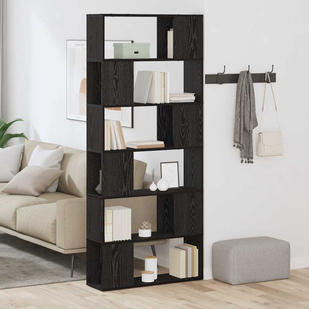 TV-møbelsæt 80 x 24 x 186 cm Sort Konstrueret træ