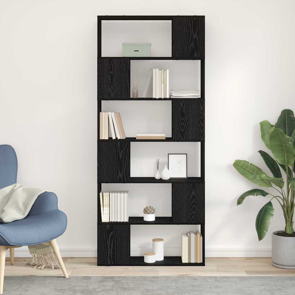 TV-møbelsæt 80 x 24 x 186 cm Sort Konstrueret træ