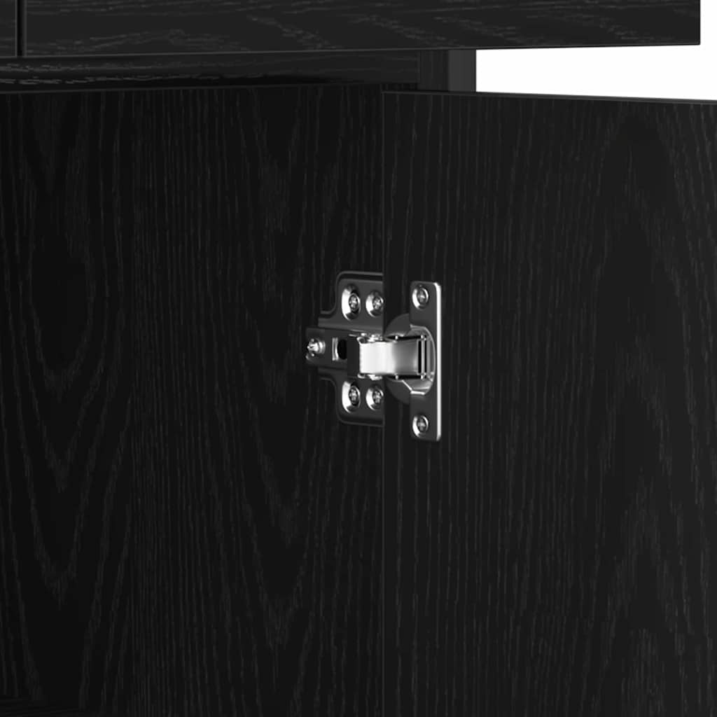 Sideboard Sort eg 70 x 30 x 80 cm Konstrueret træ