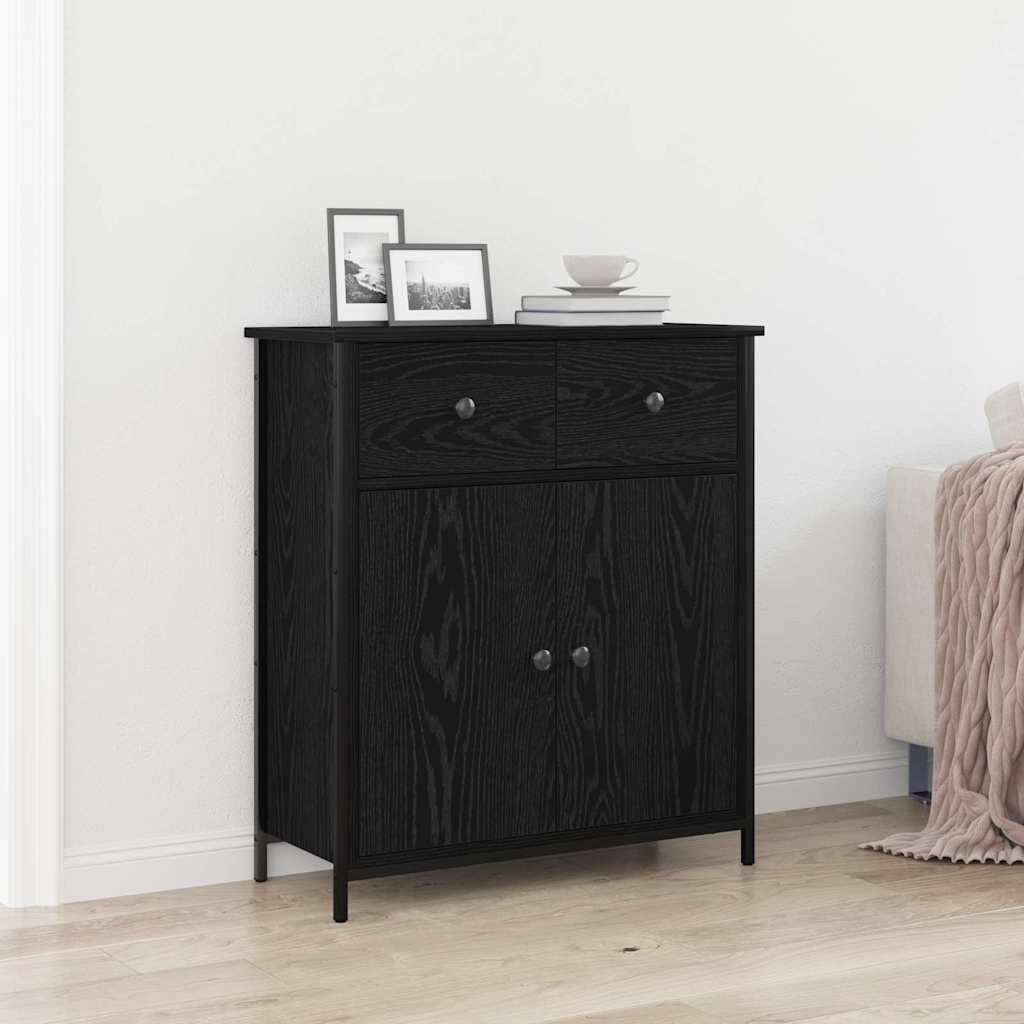Sideboard Sort eg 70 x 30 x 80 cm Konstrueret træ