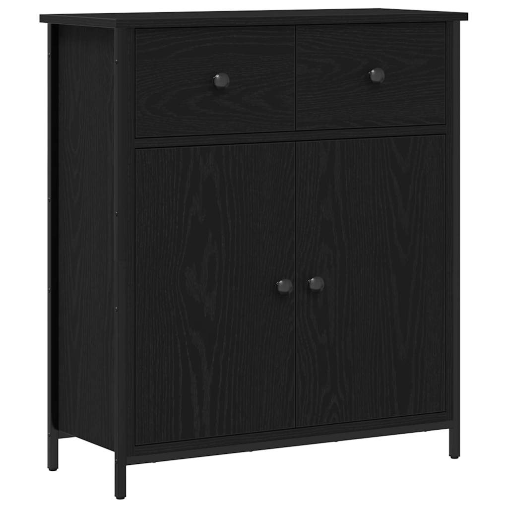 Sideboard Sort eg 70 x 30 x 80 cm Konstrueret træ