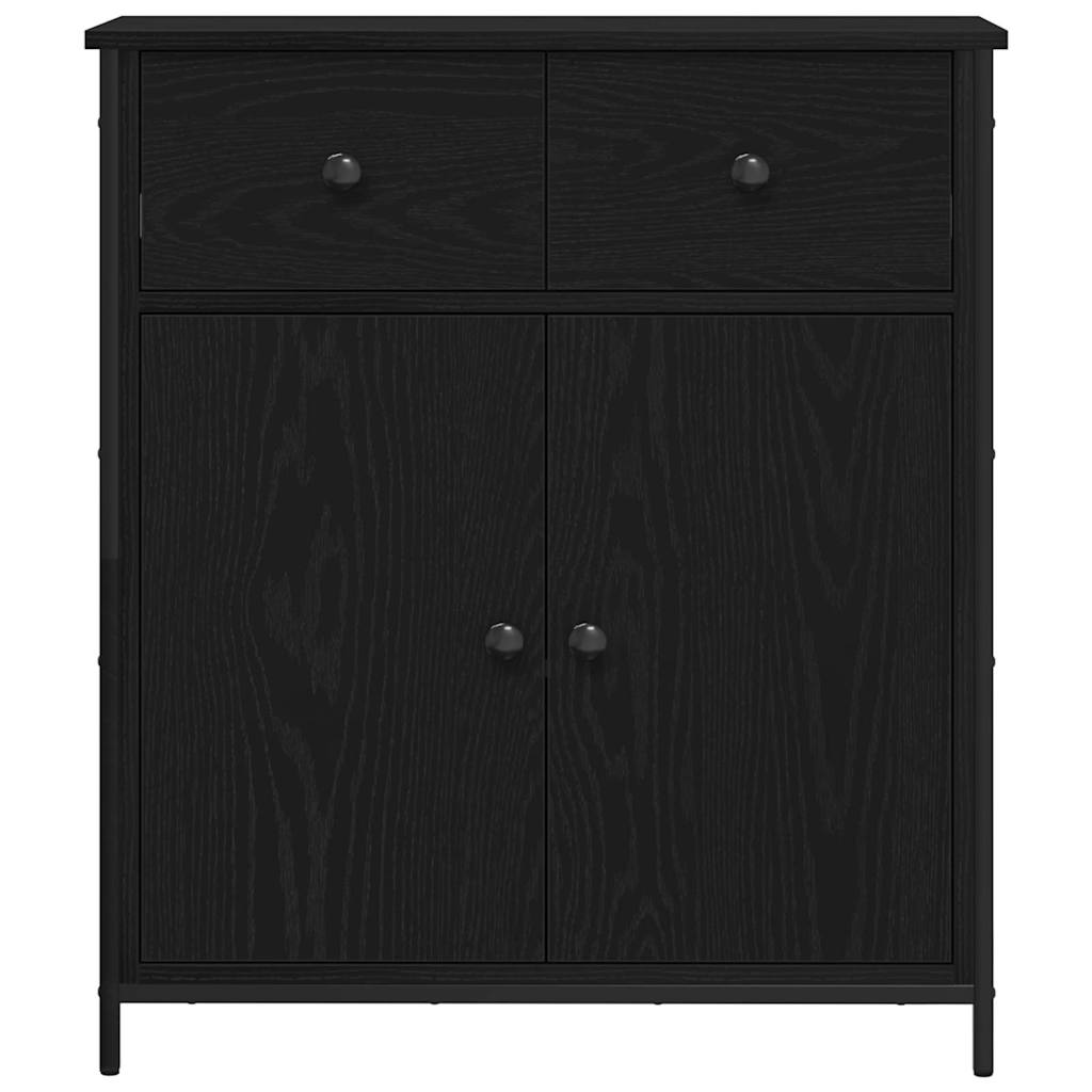 Sideboard Sort eg 70 x 30 x 80 cm Konstrueret træ